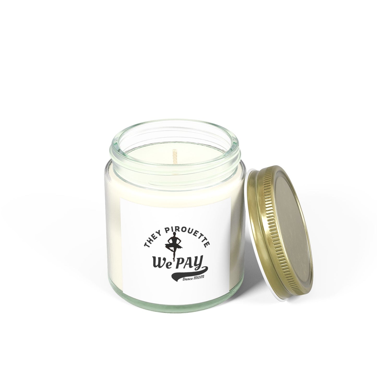 Mom's Dance Studio Candle - Coconut Apricot Scented (4oz & 9oz)